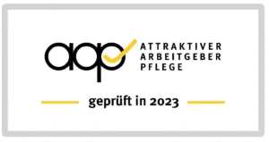 Logo attraktiver Arbeitgeber Pflege 2023